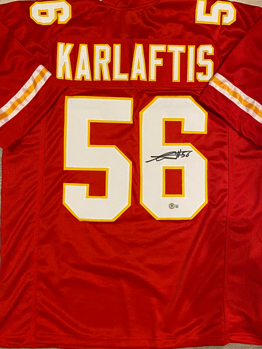 George Karlaftis signed custom jersey (BECKETT COA)