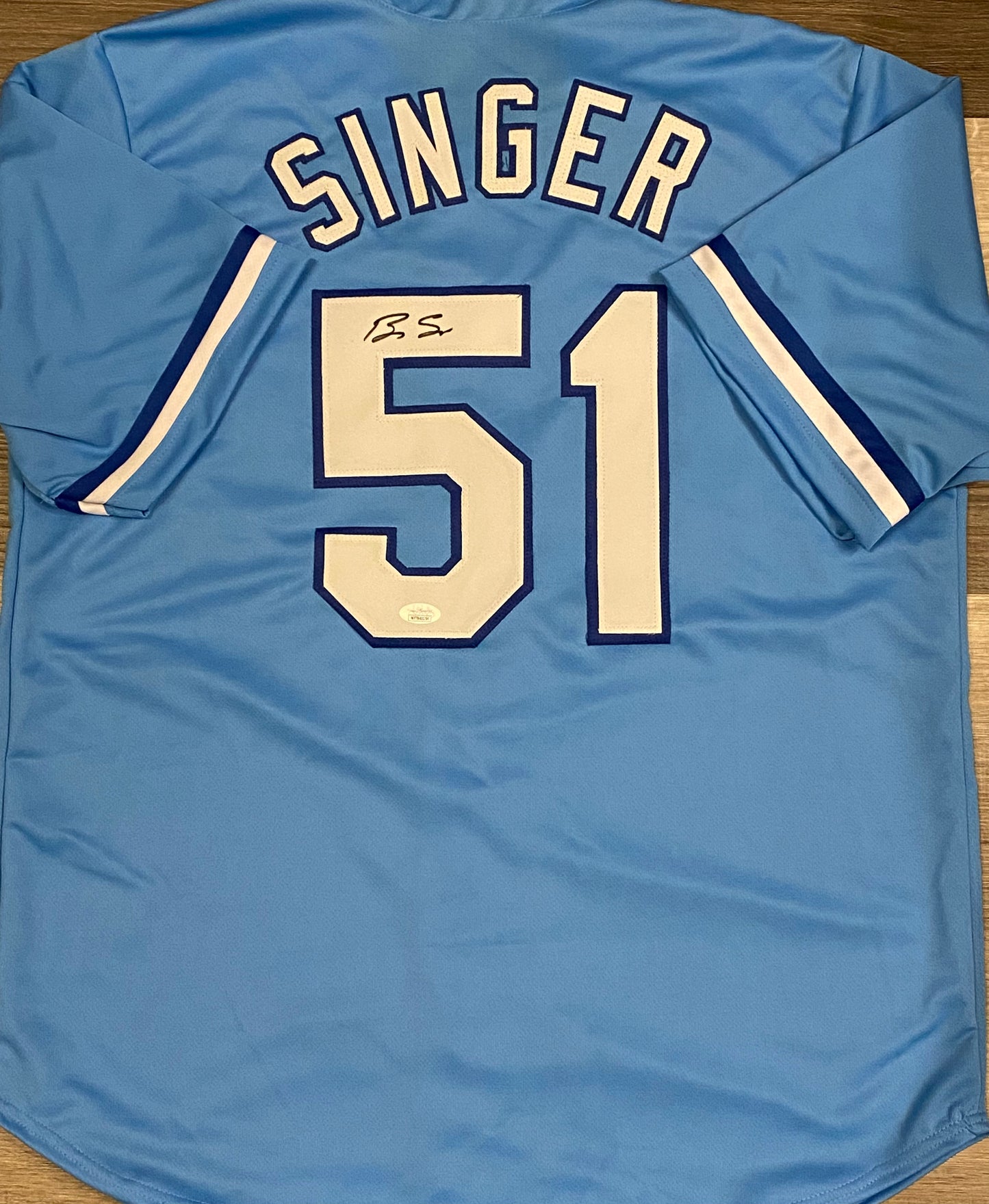 Brady Singer signed custom jersey (JSA COA)