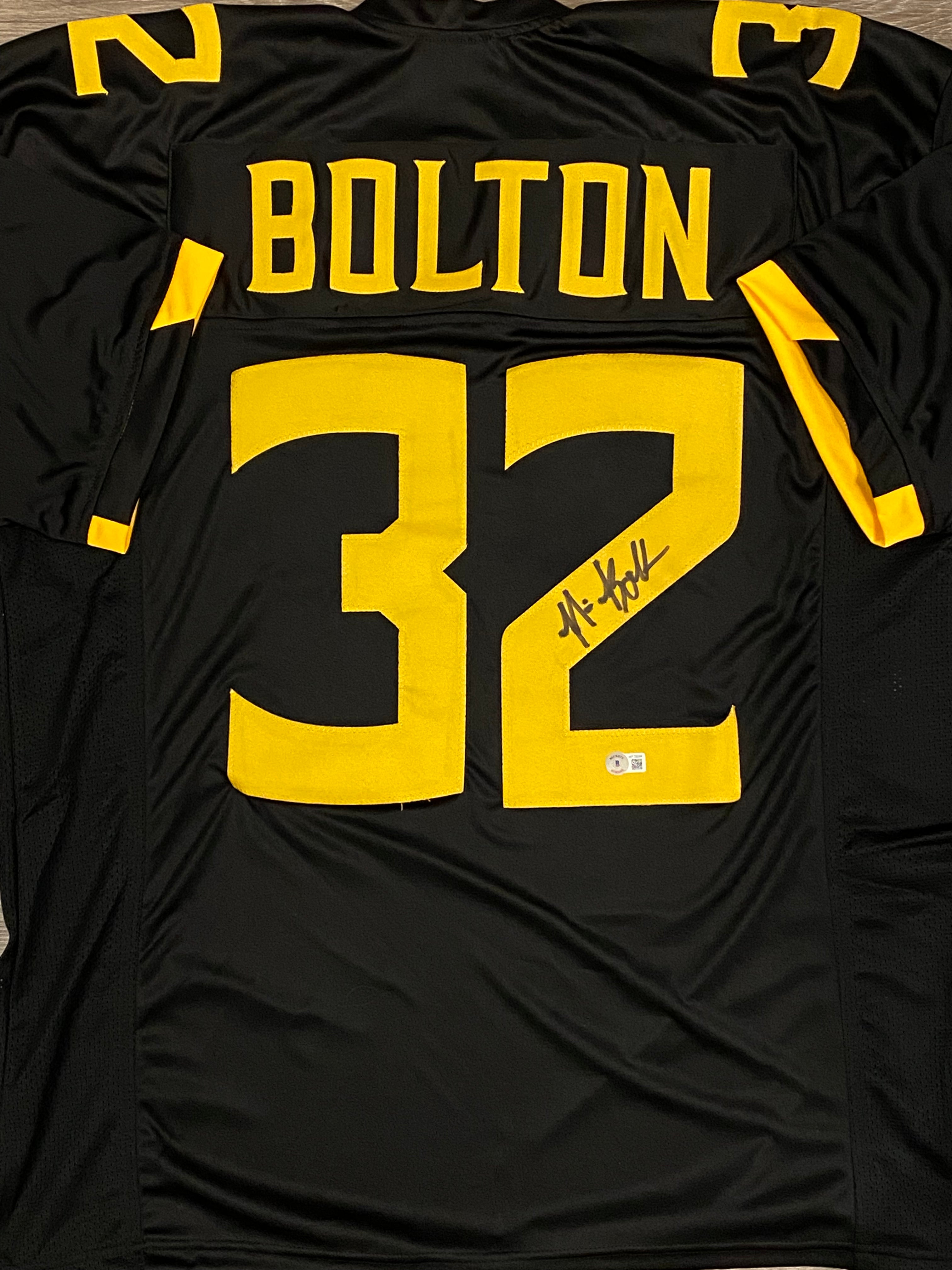 Nick Bolton Signed Custom Framed Jersey Display (Beckett)