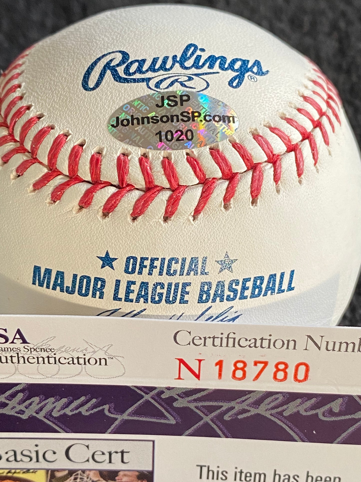 Adalberto (Raul) Mondesi signed MLB Baseball (JSA COA)