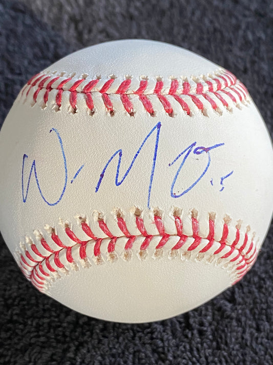 Whit Merrifield signed MLB Baseball (JSA COA)