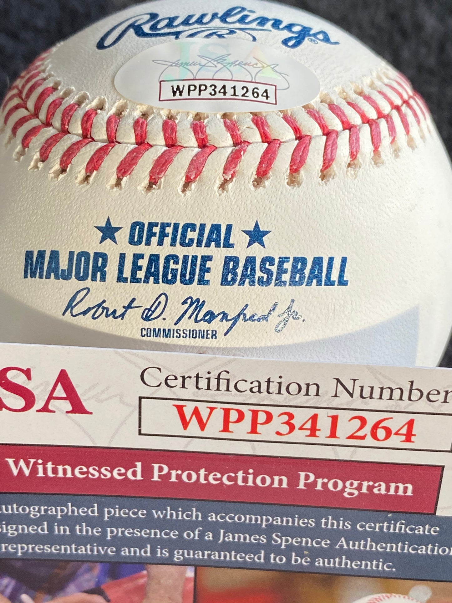 Whit Merrifield signed MLB Baseball (JSA COA)