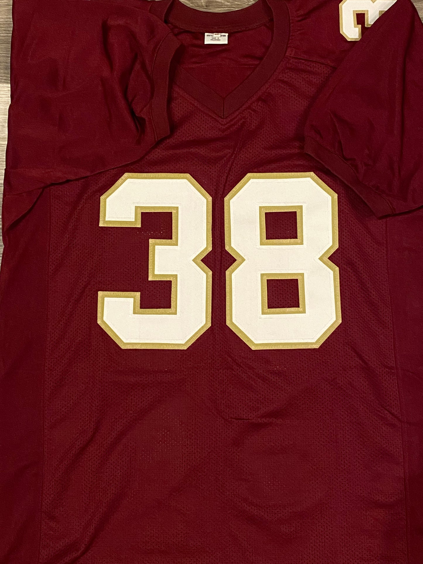 Sebastian Janikowski signed custom jersey Florida State (JSA COA)