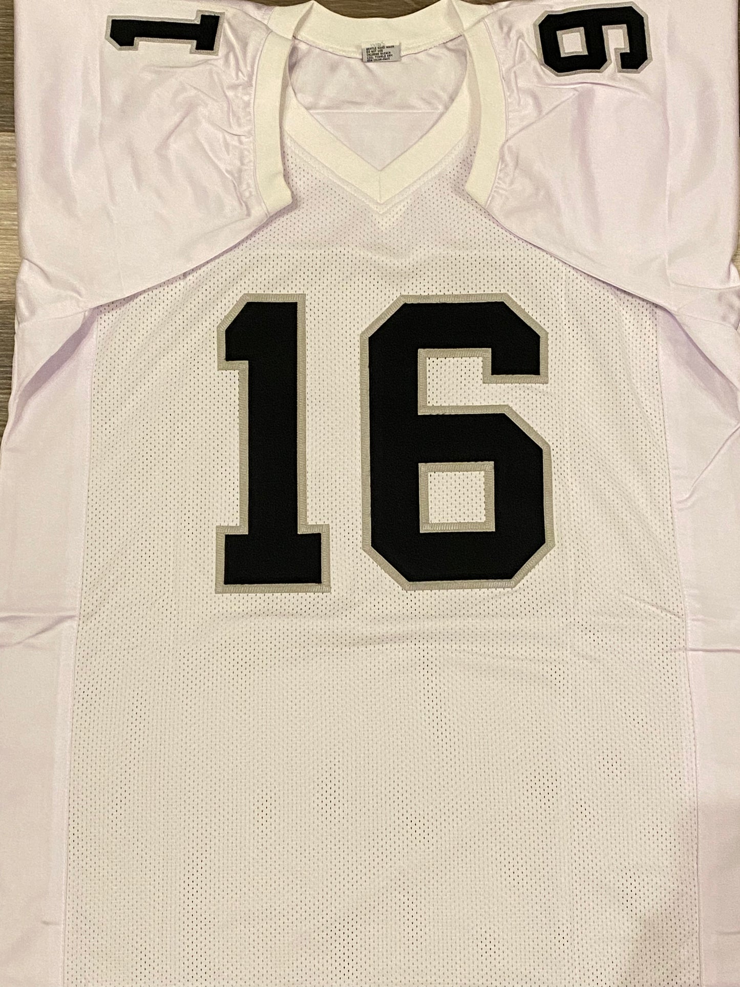 Jim Plunkett signed custom jersey inscribed "SB XV MVP" (GT Sports Marketing COA)