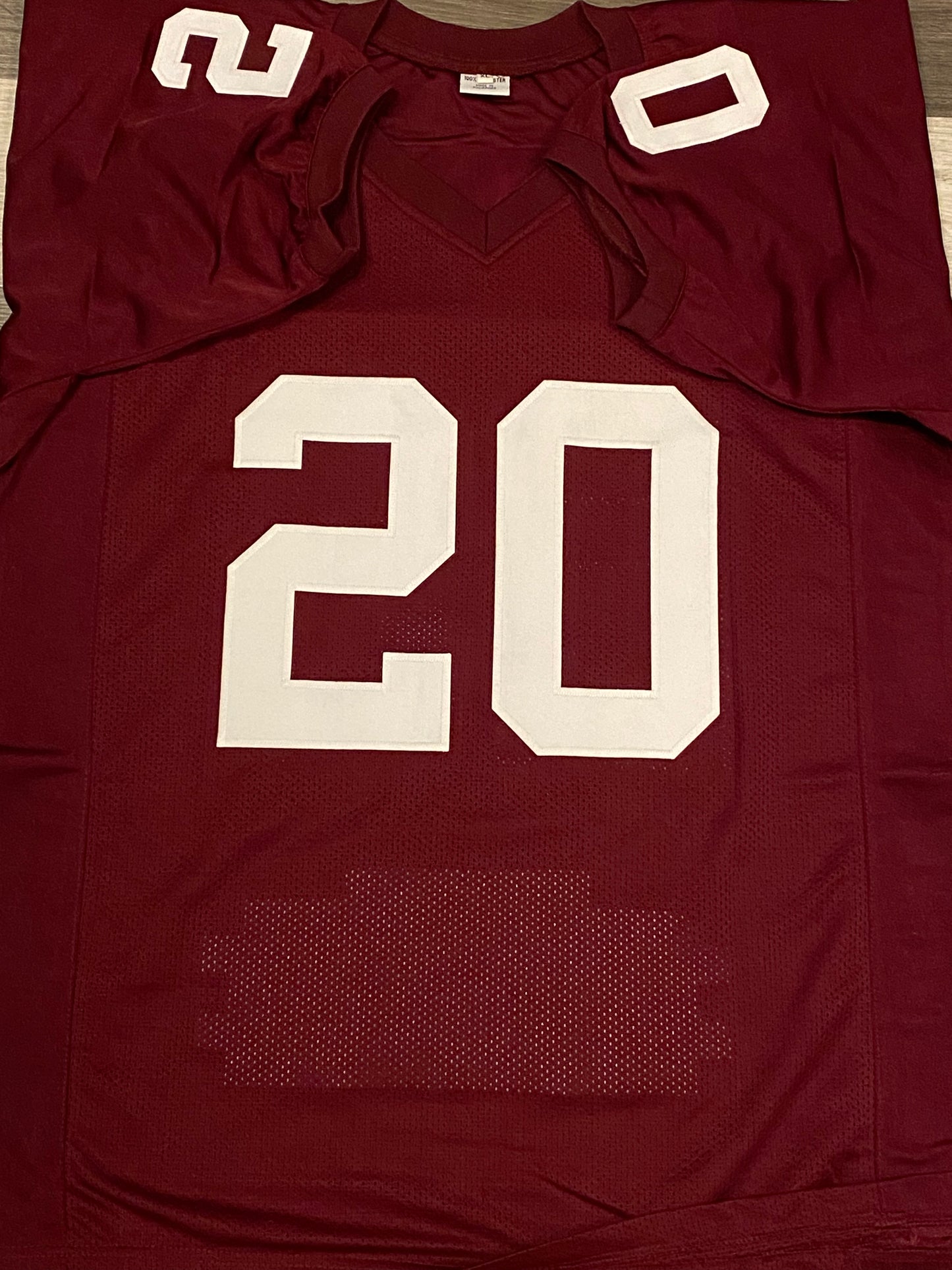 Billy Simms signed custom jersey Oklahoma inscribed "'78 Heisman" (JSA COA)