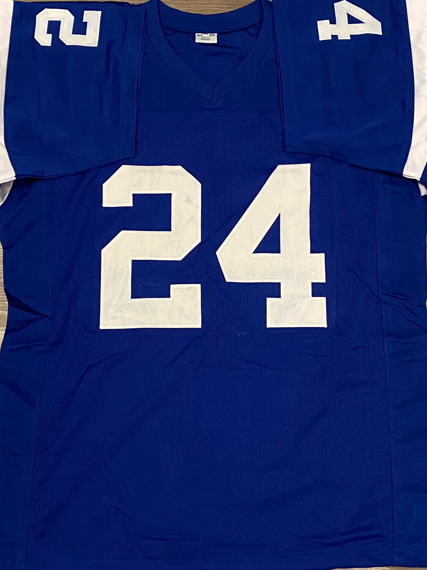 Lenny Moore signed custom jersey inscribed "We Are" (JSA COA)