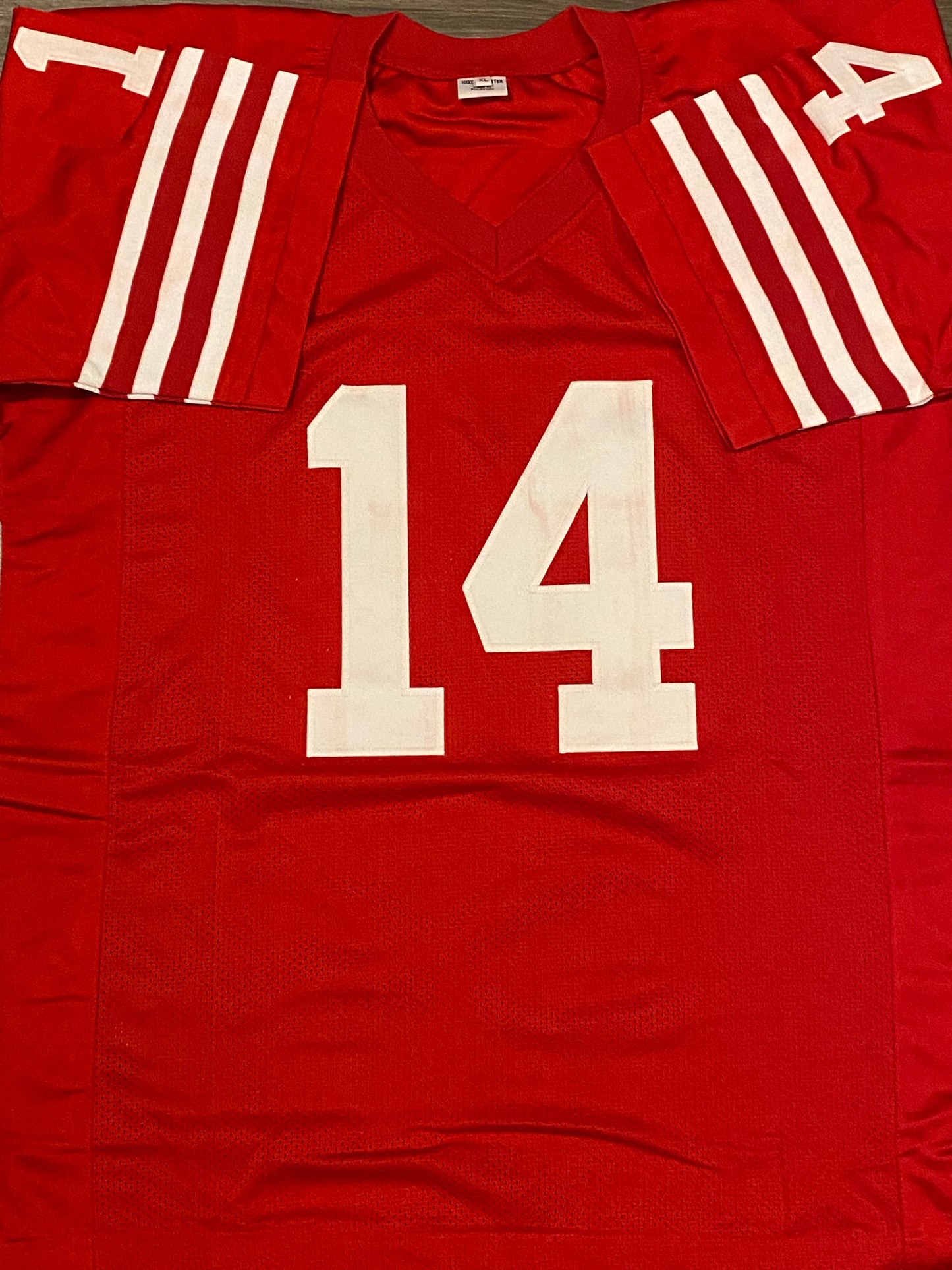 Y.A. Tittle signed custom jersey inscribed "H.O.F. '71" (GT Sports Marketing COA)