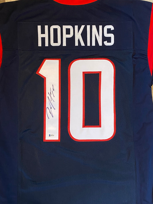 DeAndre Hopkin signed custom jersey (BECKETT COA)