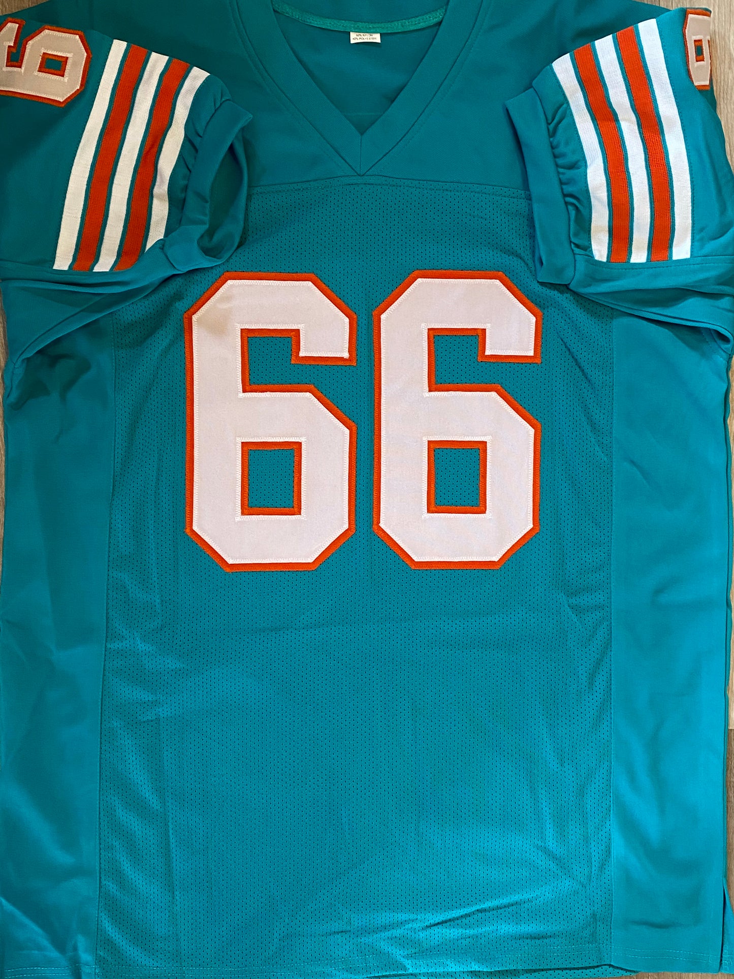 Larry Little signed custom jersey inscribed "HOF 93" (JSA COA)