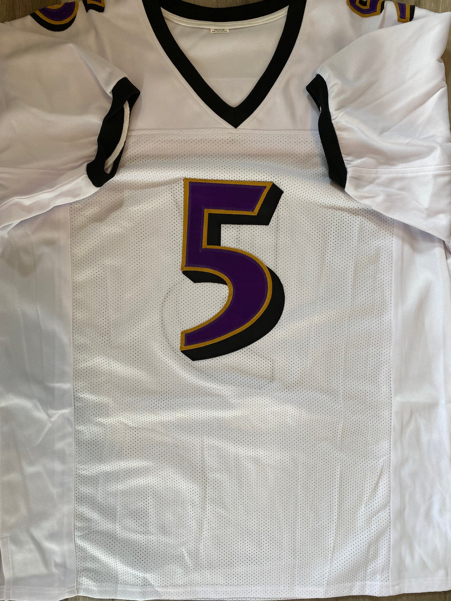 Joe Flacco Ravens signed custom jersey (JSA COA)