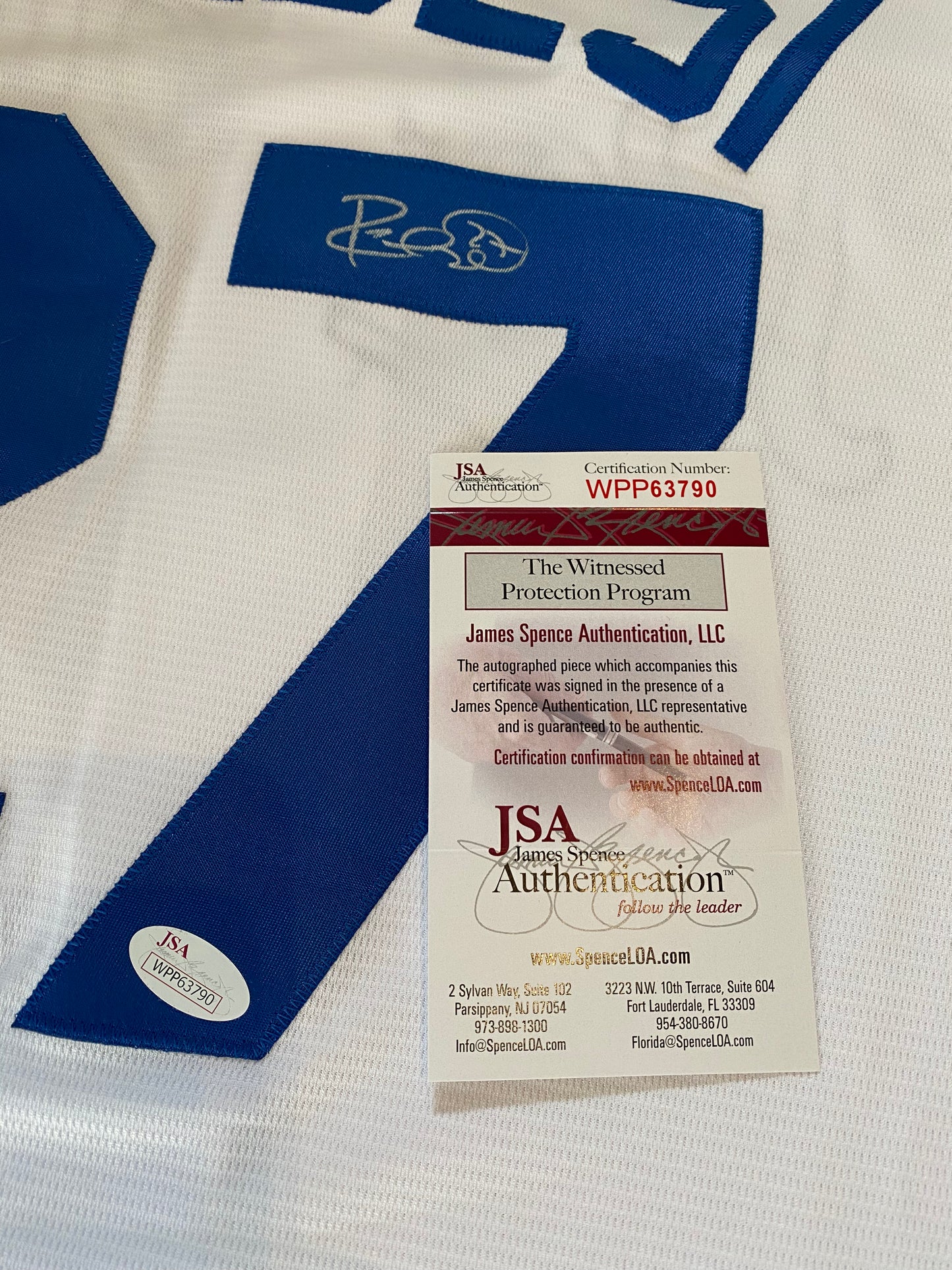 Adalberto (Raul) Mondesi signed custom jersey (JSA COA)