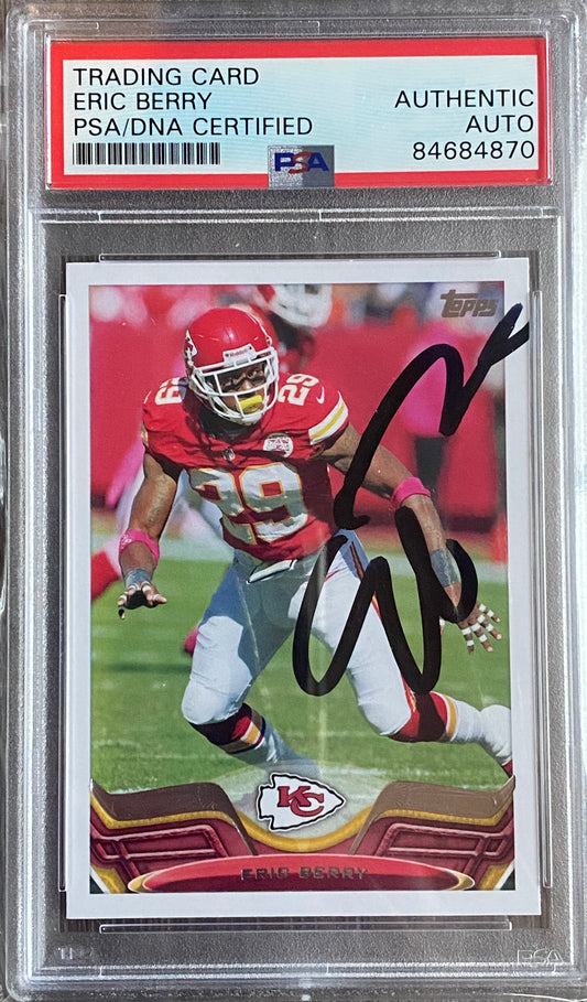 Eric Berry signed trading card PSA/DNA certified Authentic AUTO