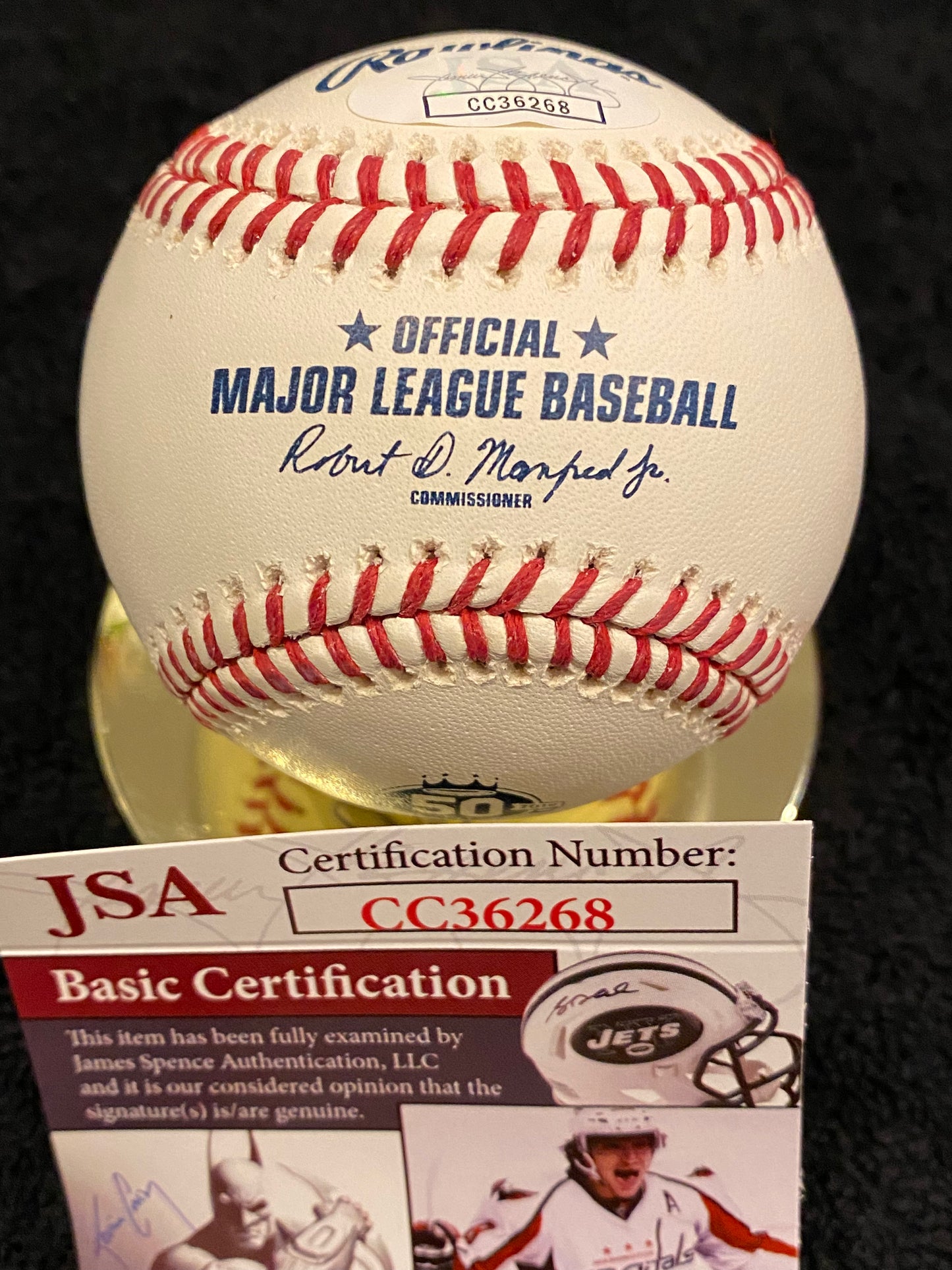 Salvador (Salvy) Perez signed 50th Anniversary MLB Baseball (JSA COA)
