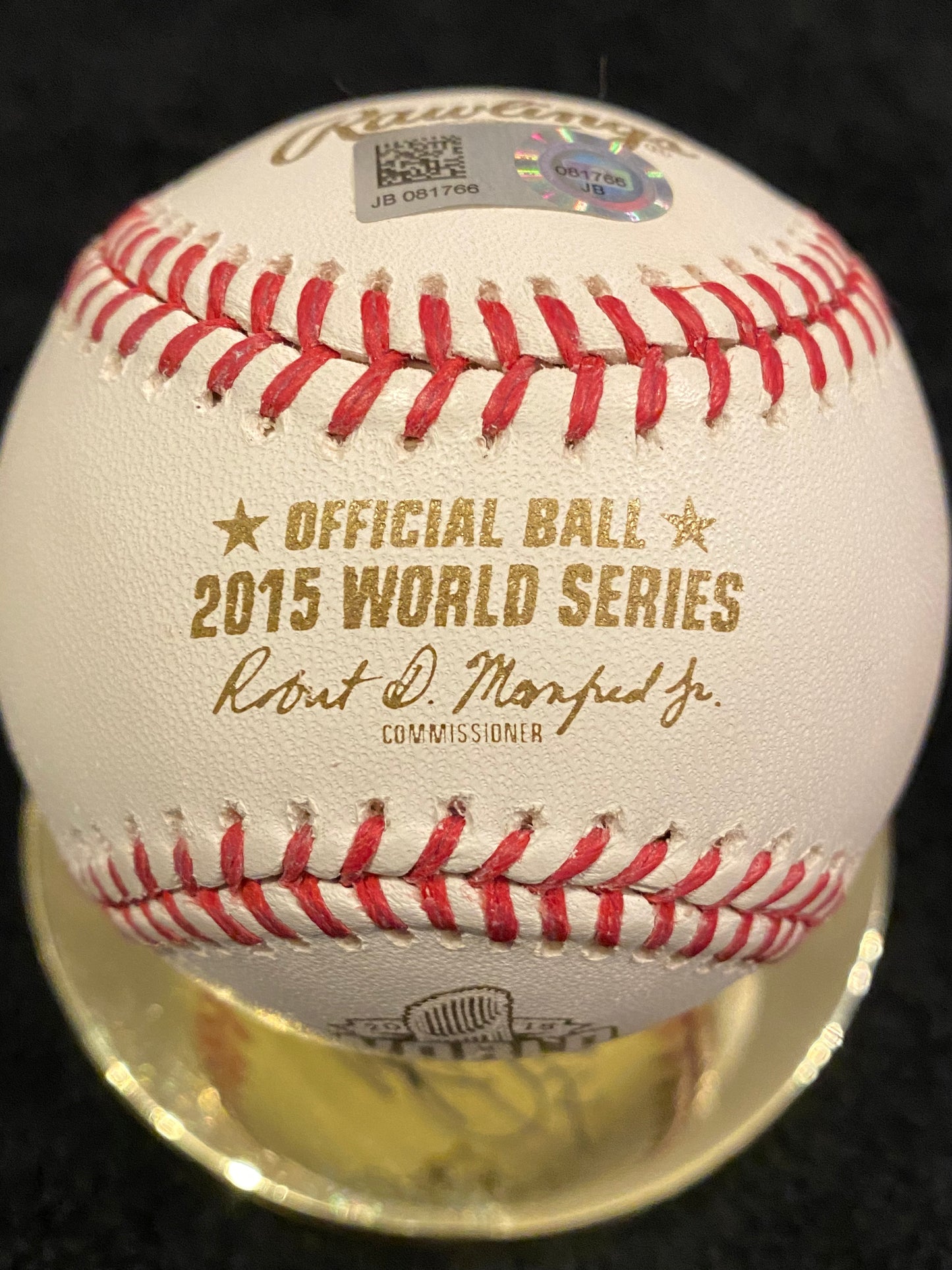 Wade Davis signed 2015 WS MLB Baseball (MLB COA)