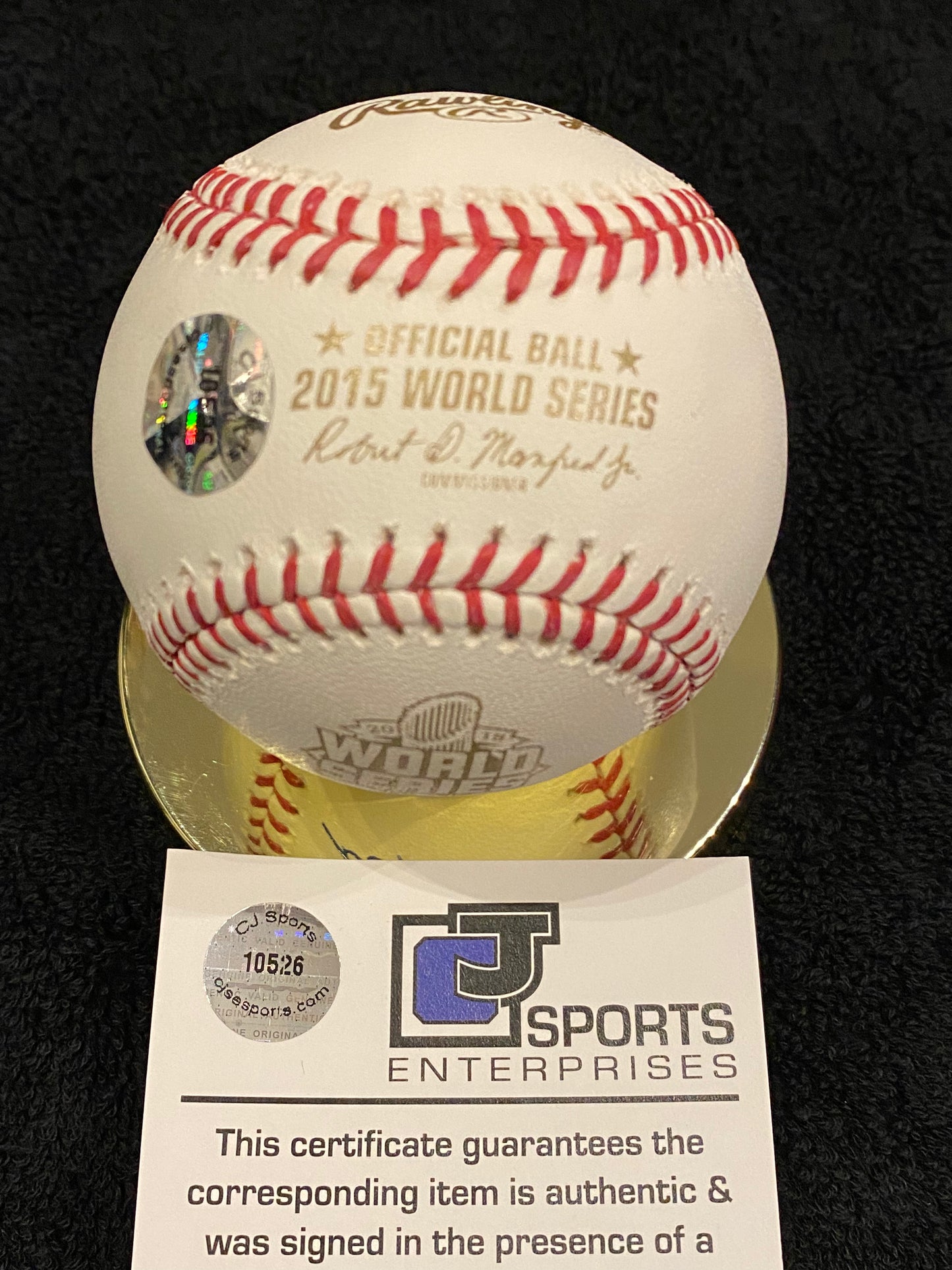 Kelvin Herrera signed 2015 WS MLB Baseball (CJ SPORTS ENTERPRISE COA)