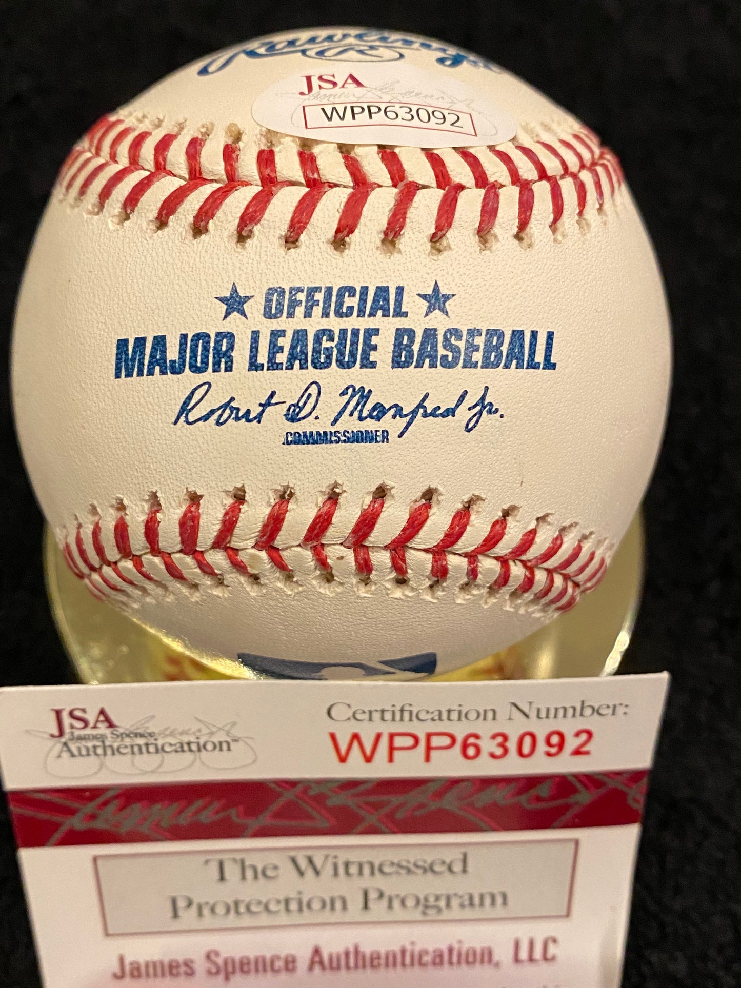 Hunter Dozier signed MLB Baseball (JSA COA)