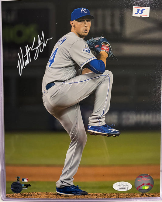Matt Strahm Royals signed 8x10 (JSA COA)