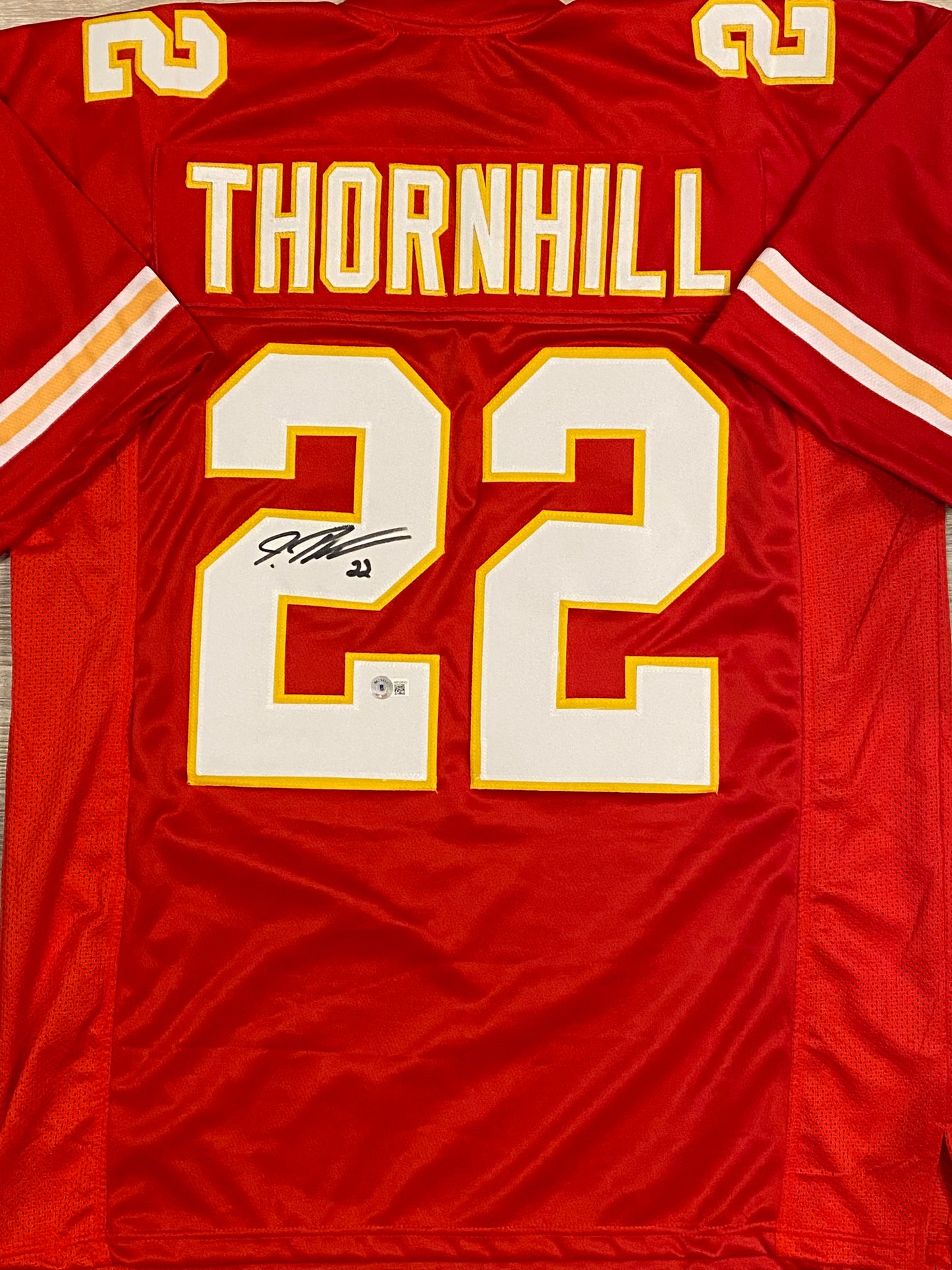 Juan Thornhill signed custom jersey (BECKETT COA)