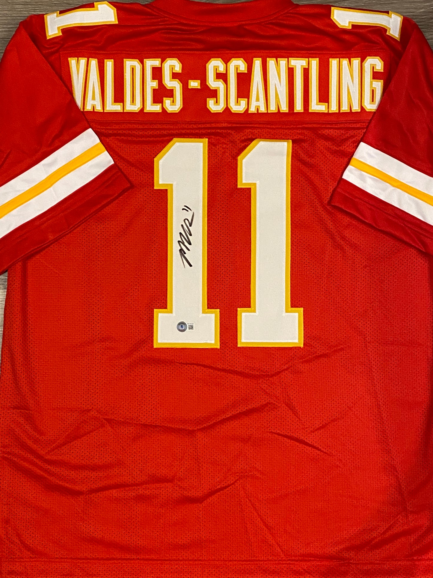 Marquez Valdes-Scantling signed custom jersey (BECKETT COA)