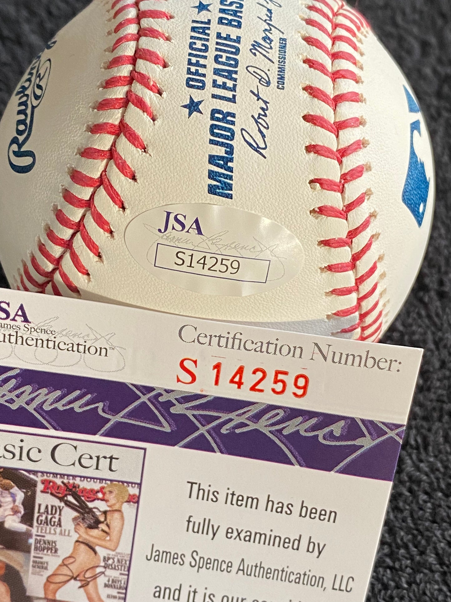 Danny Duffy signed MLB Baseball inscribed (JSA COA)