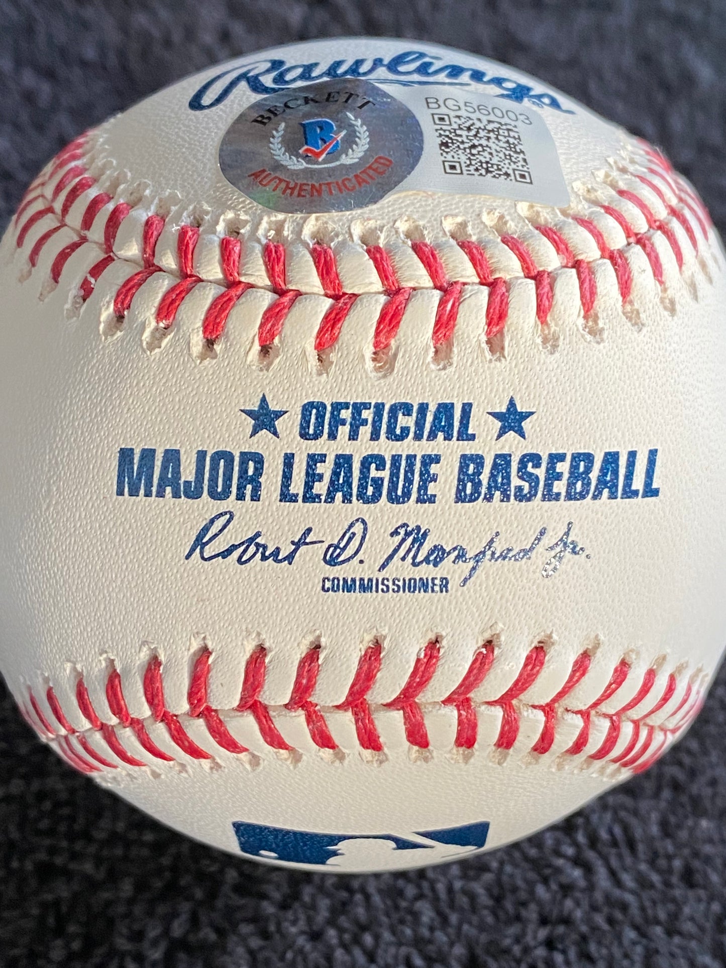 Ronald Acuna Jr signed MLB Baseball inscribed (BECKETT COA)