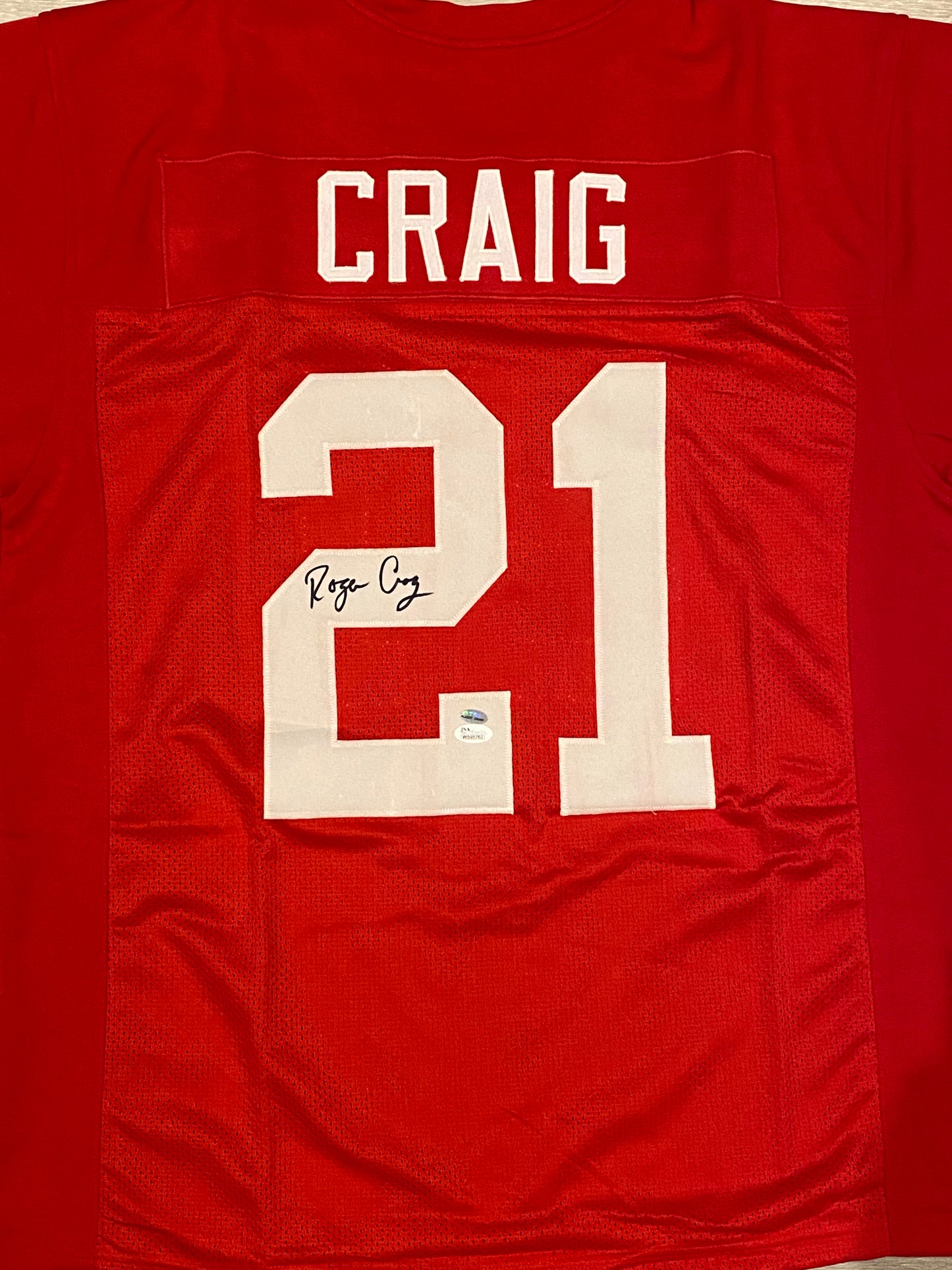 Roger Craig signed custom jersey (JSA COA)