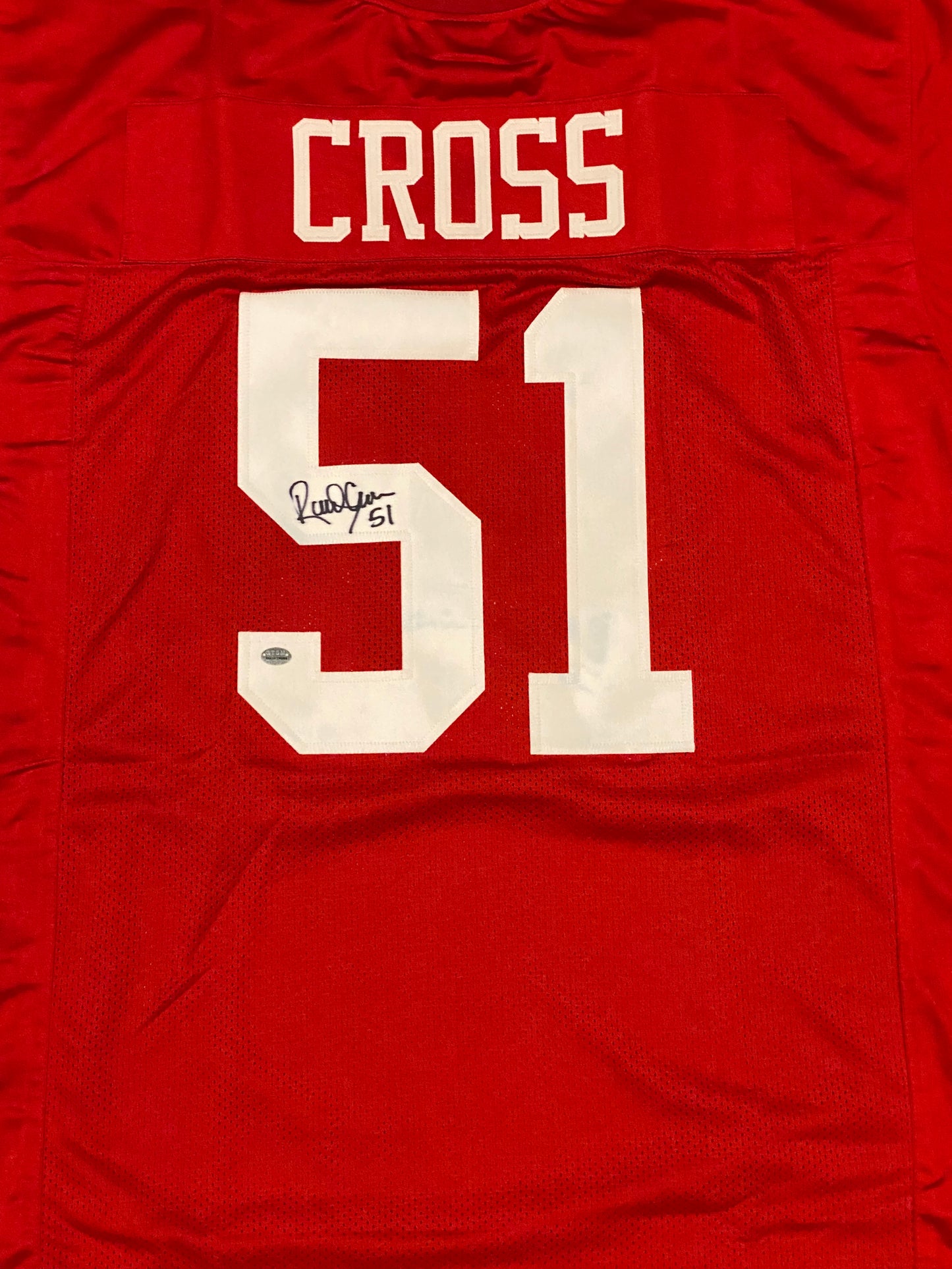 Randy Cross signed custom jersey (GT Sports Marketing COA)