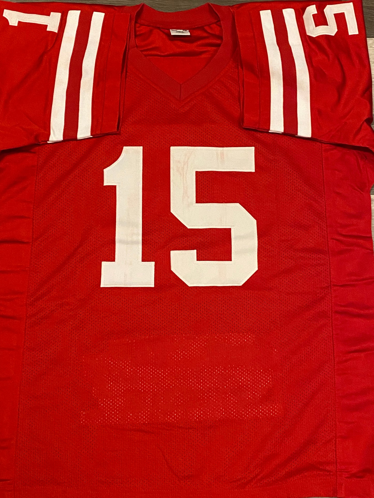 Tommie Frazier signed custom jersey Nebraska inscribed "'94-95 Nat. Champs" (GT Sports Marketing COA)