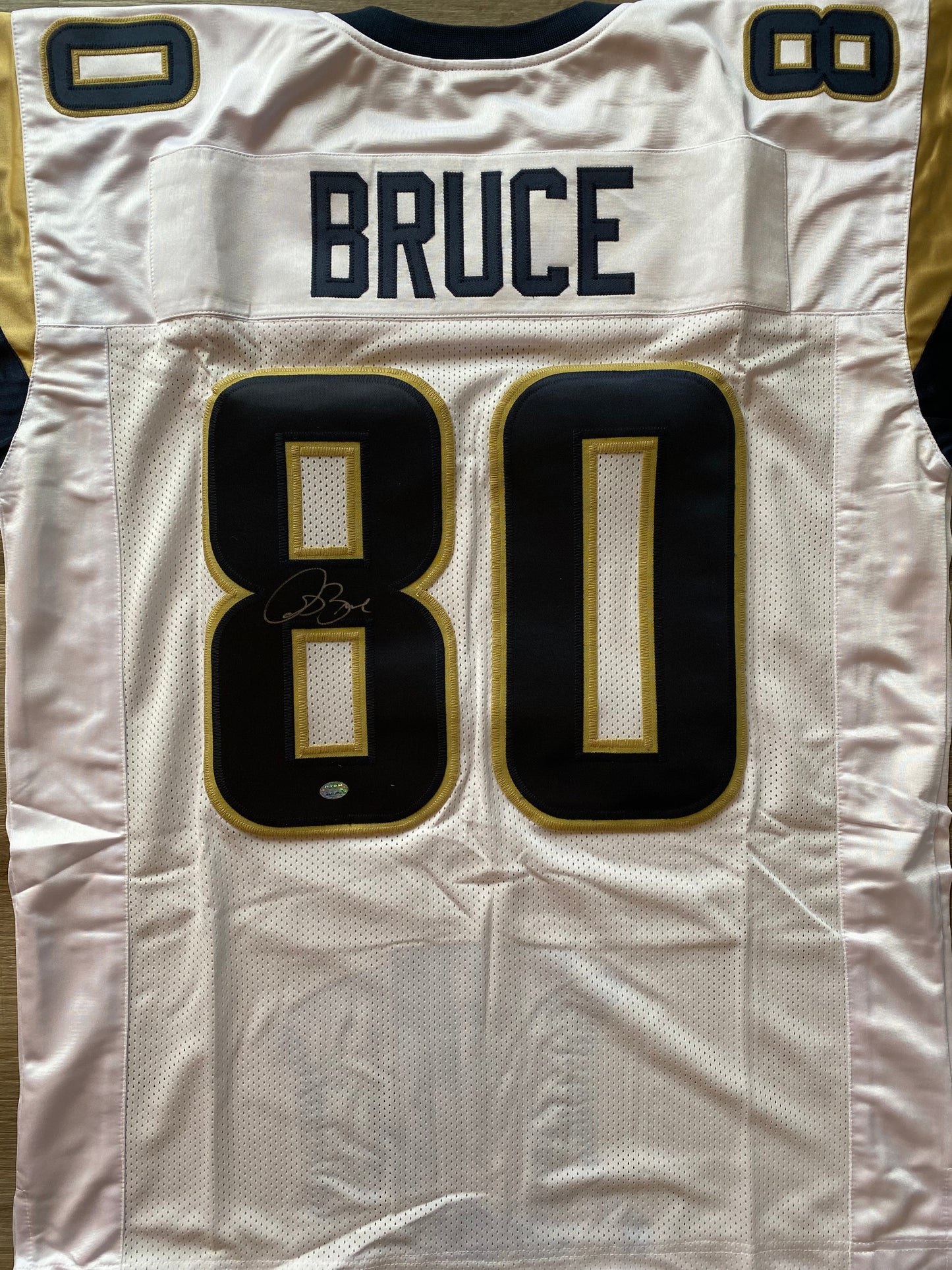 Isaac Bruce signed custom jersey (GT Sports Marketing COA)