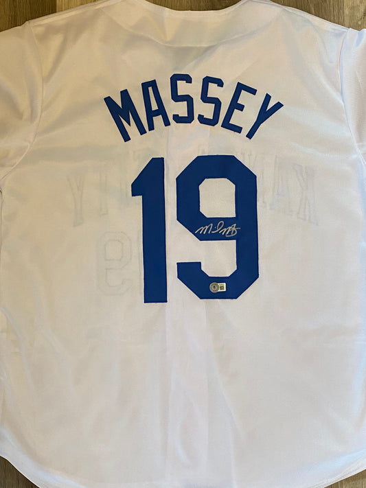 Michael Massey signed custom jersey (Beckett COA)