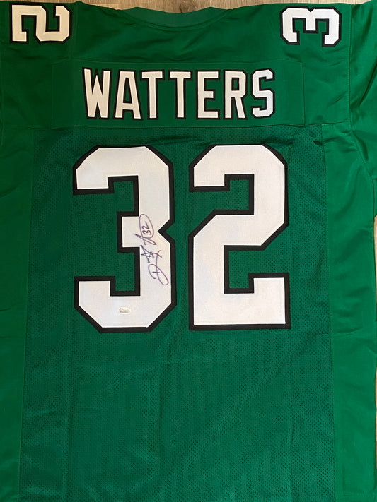 Ricky Watters signed Eagles custom jersey (JSA COA)