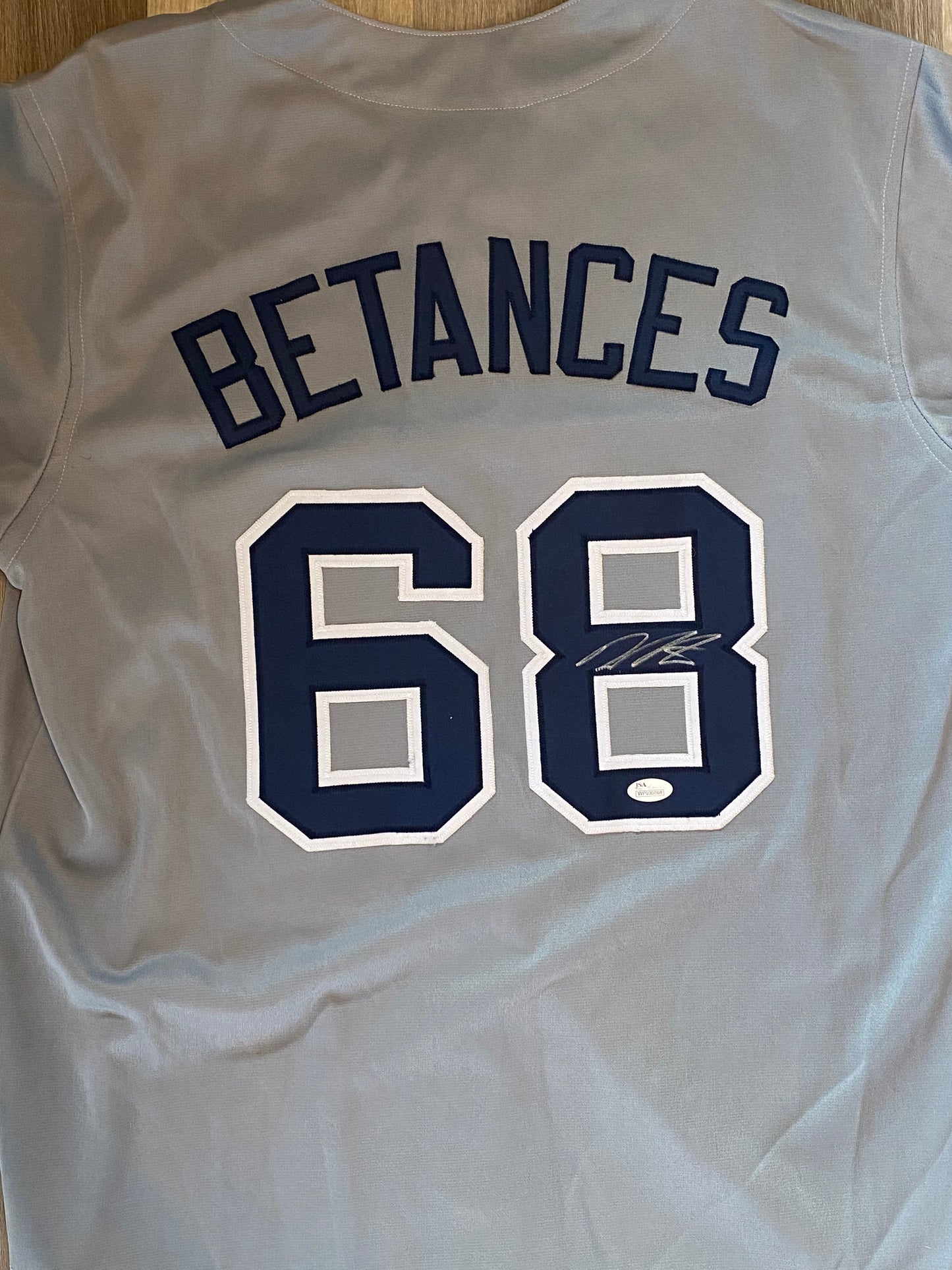 Dellin Betances signed custom jersey (JSA COA)