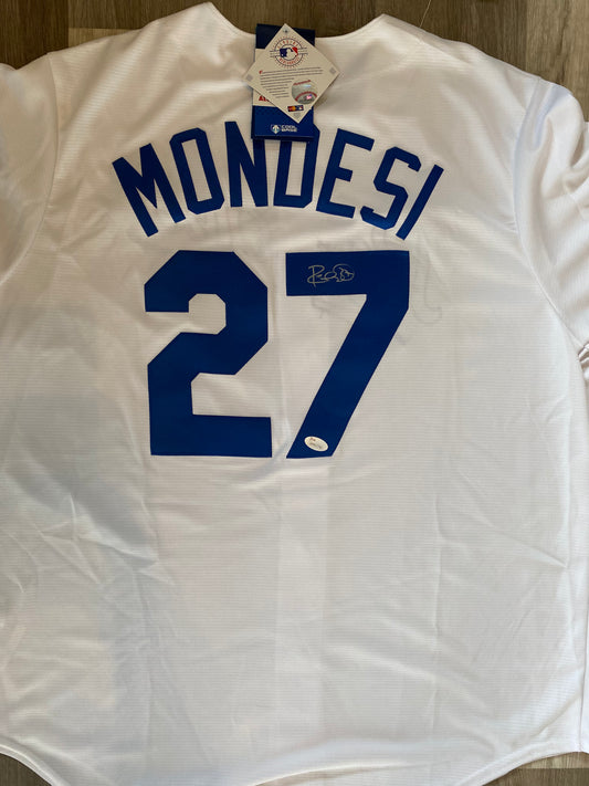 Adalberto (Raul) Mondesi signed custom jersey (JSA COA)