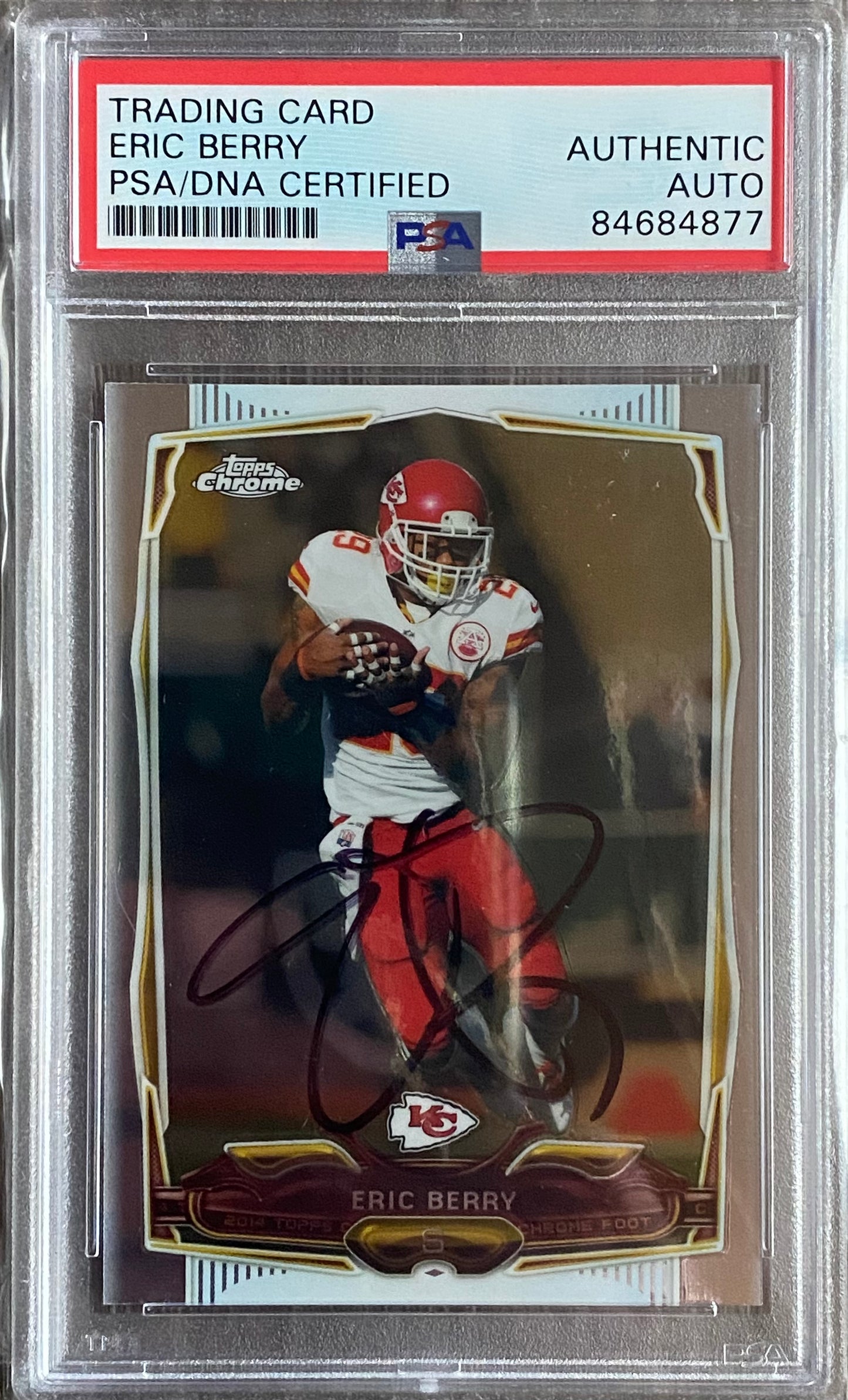 Eric Berry signed trading card PSA/DNA certified Authentic AUTO