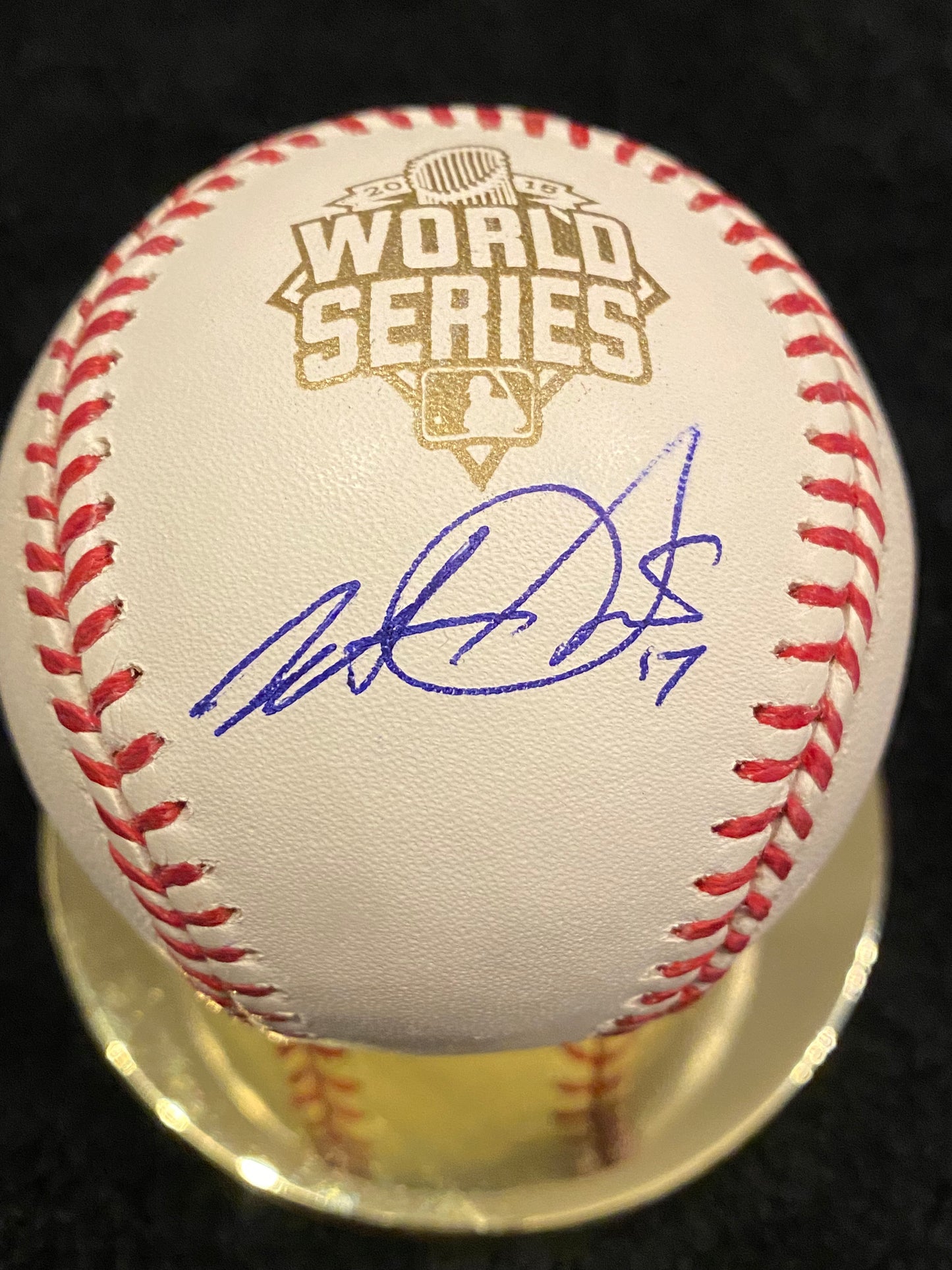 Wade Davis signed 2015 WS MLB Baseball (MLB COA)