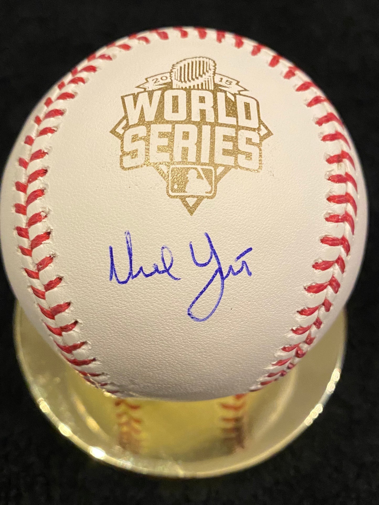 Ned Yost signed 2015 signed MLB Baseball WS (JSA COA)