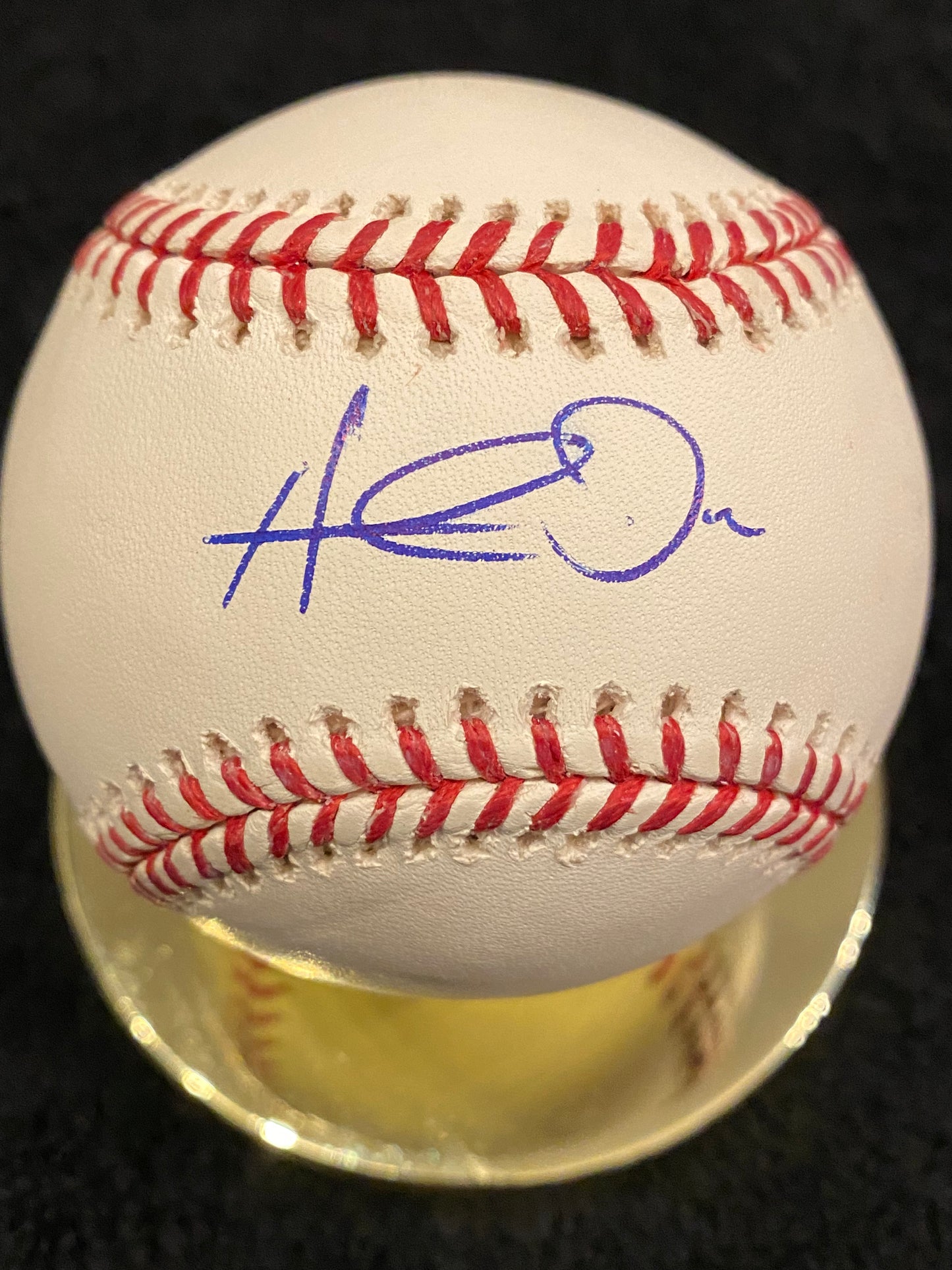 Hunter Dozier signed MLB Baseball (JSA COA)