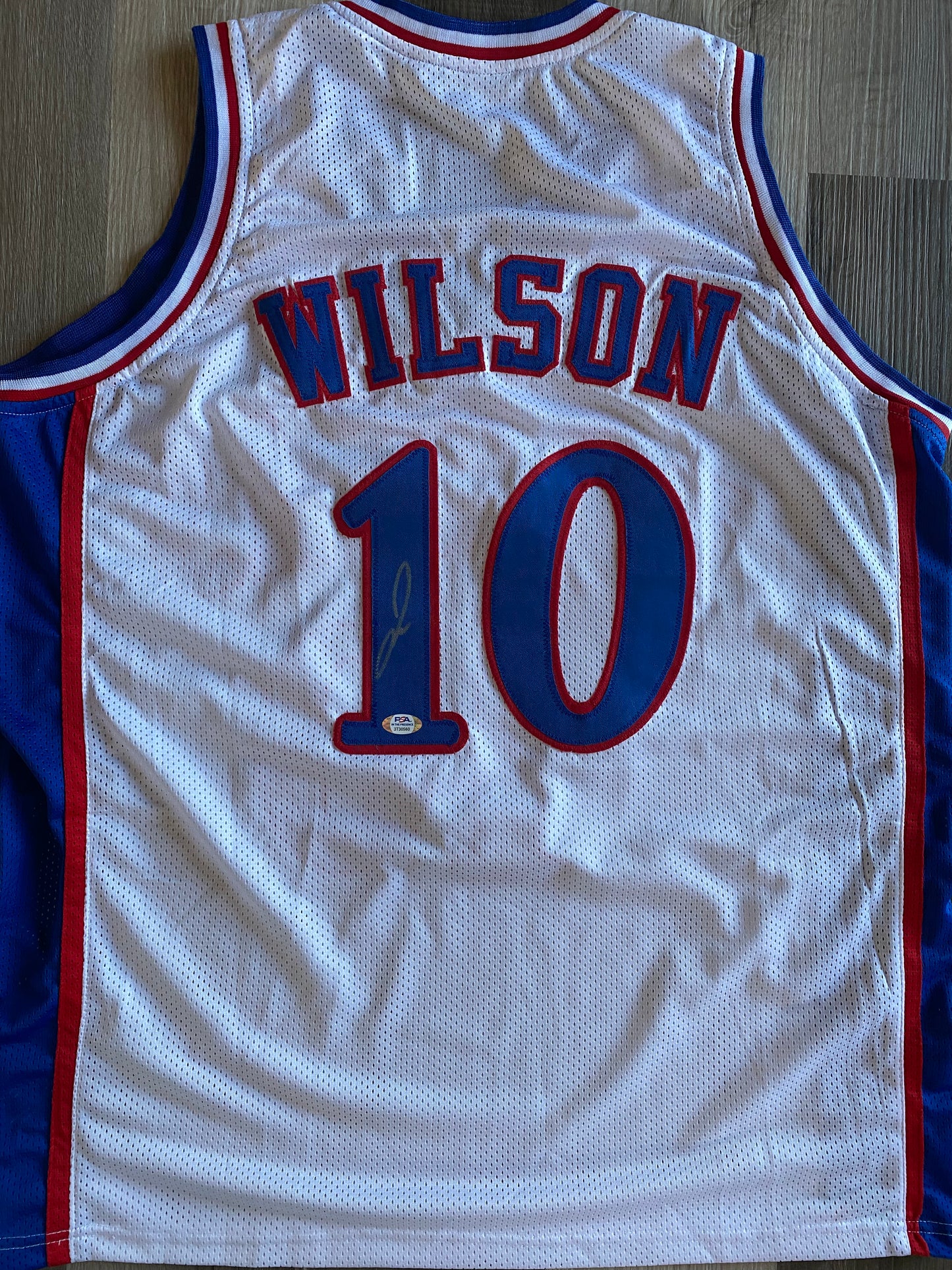 Jalen Wilson Kansas signed custom jersey (PSA COA)